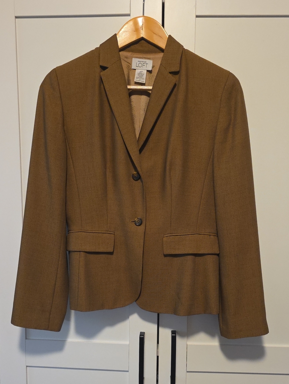 Ann Taylor LOFT Tobacco Brown Blazer 4P